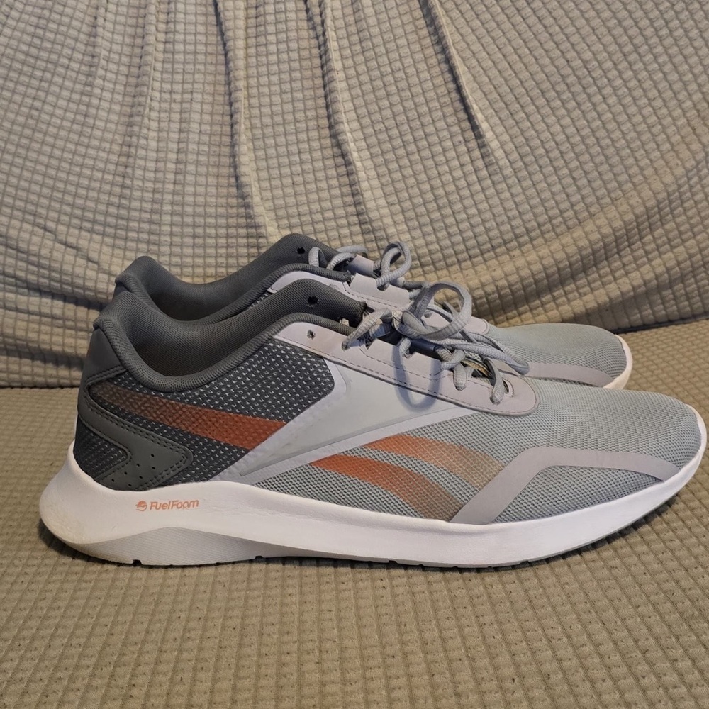 Reebok Gray and Orange Athletic Shoes